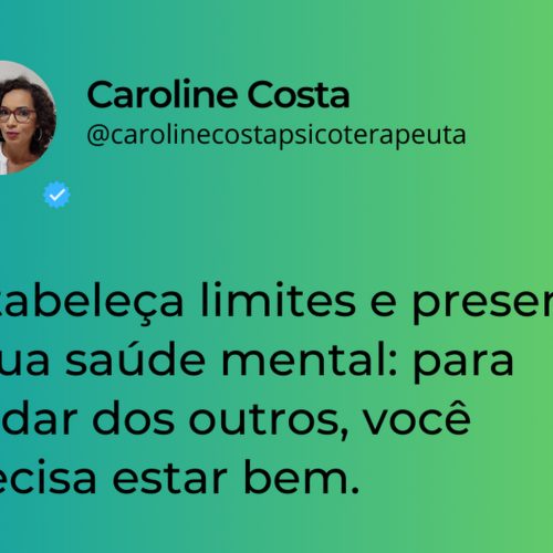 Estabeleça limites